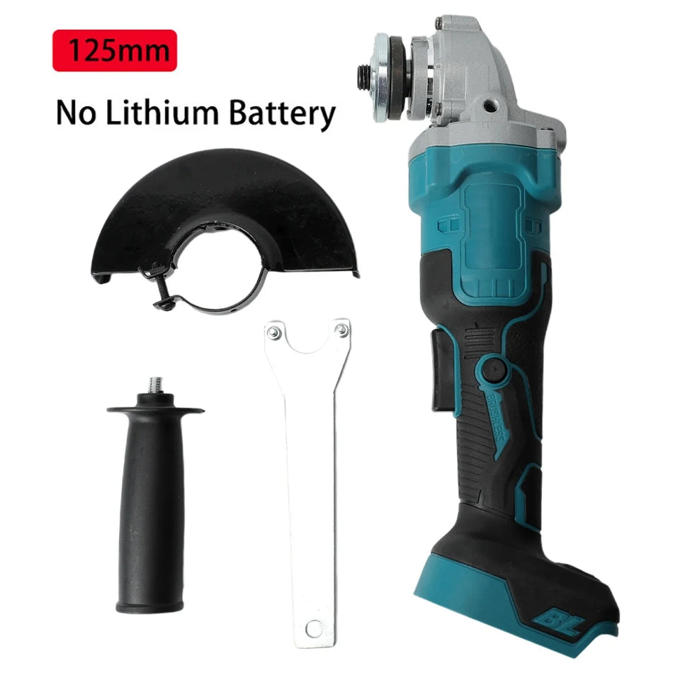 Amoladora Angular Sin Escobillas de 125mm – Compatible con Makita 18V