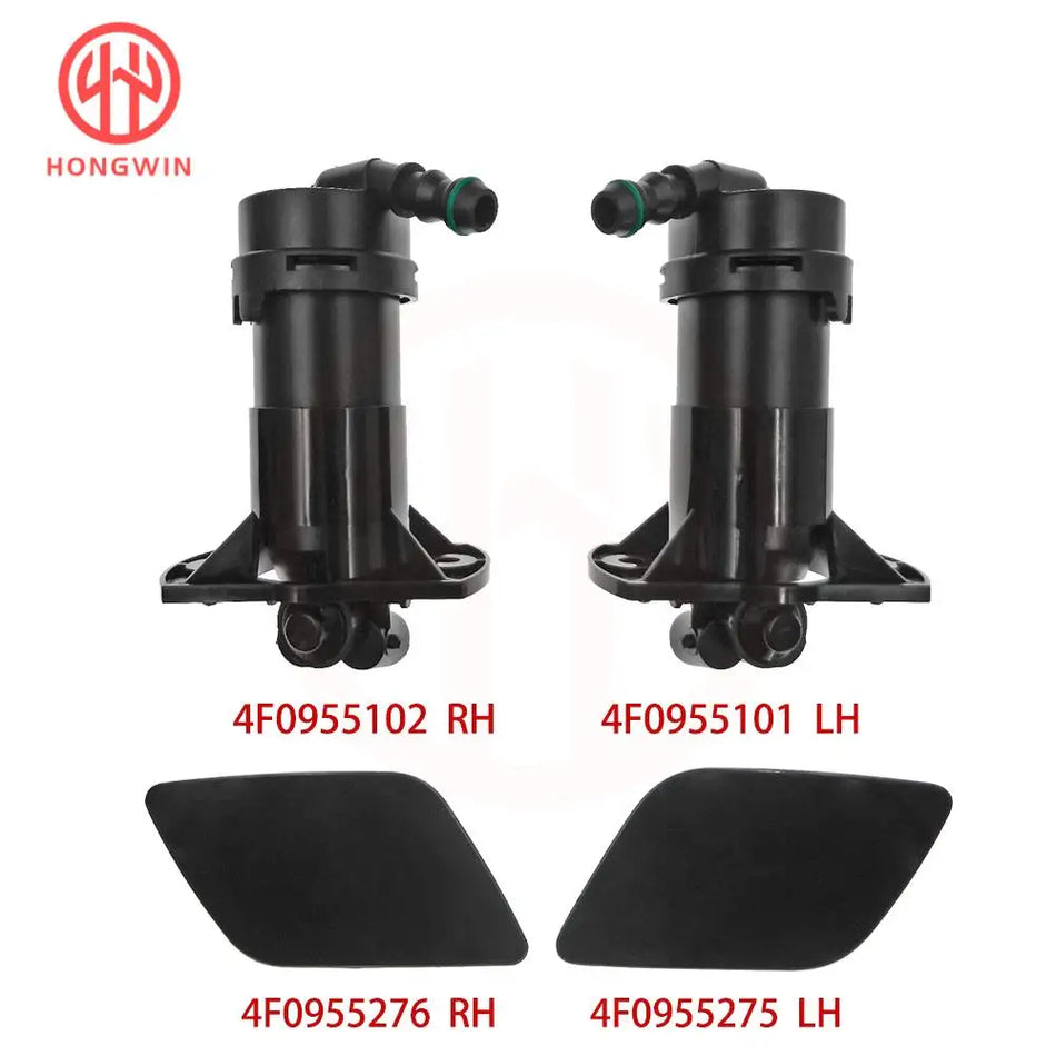 Bicos de Lavagem de Faróis em Plástico ABS para Audi C6 A6 Quattro 2005-2008