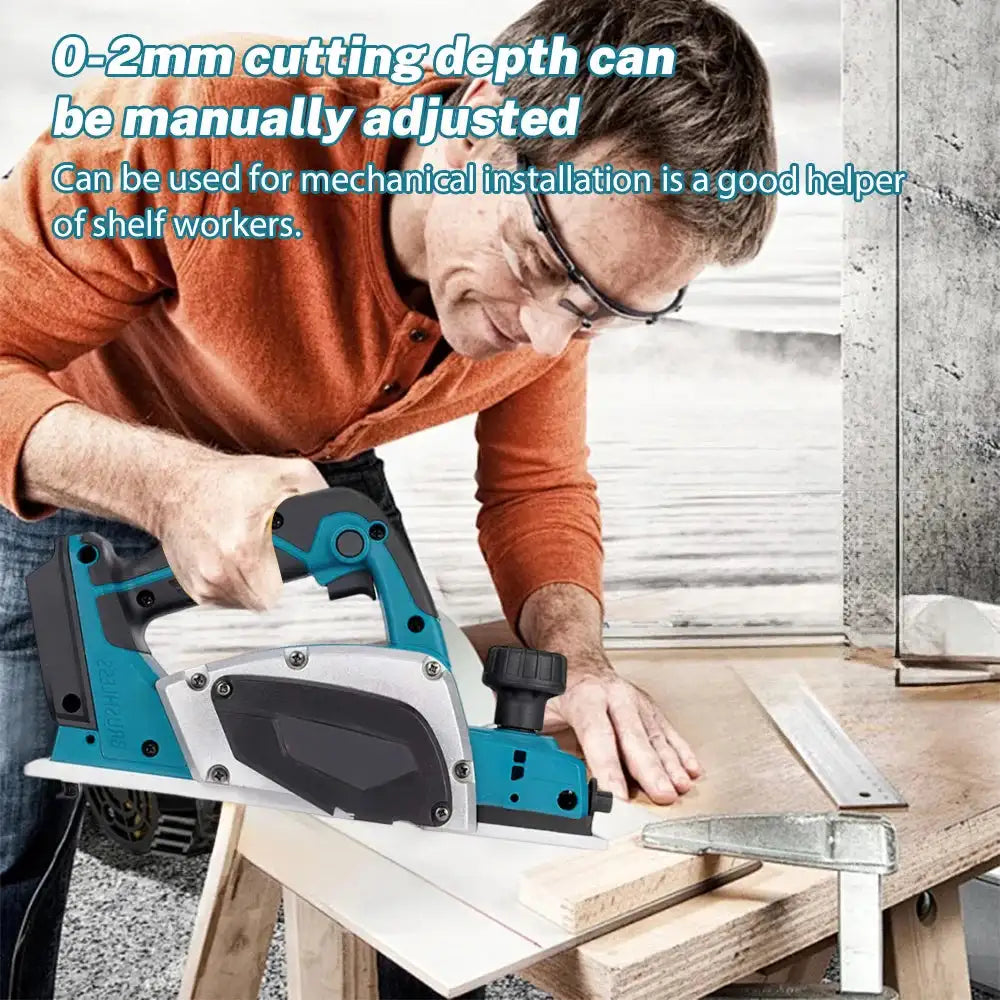 Brushless Cordless Handheld Wood Planer 15000 RPM Makita 18V
