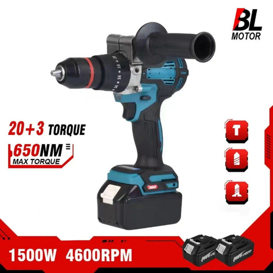 650Nm 13mm bürstenloser elektrischer Schlagbohrer – hohes Drehmoment