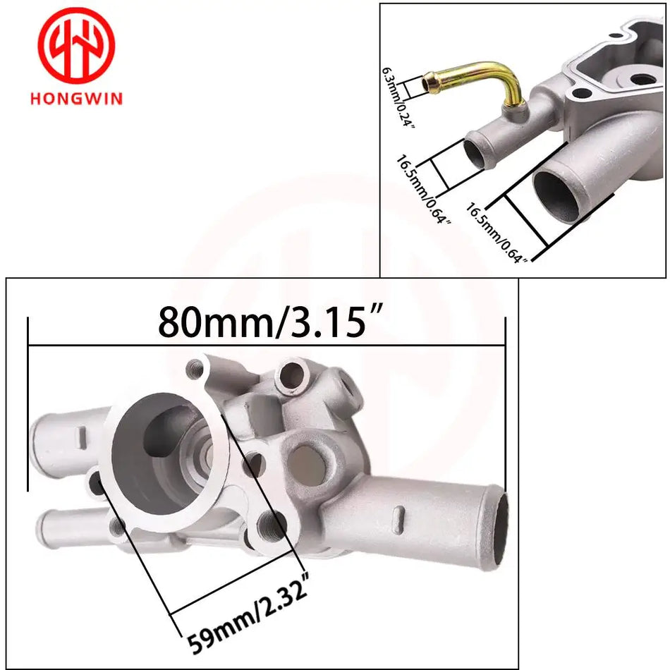 Kühlmittelthermostatgehäuse für Toyota Corolla 1992-1997, Paseo, Starlet