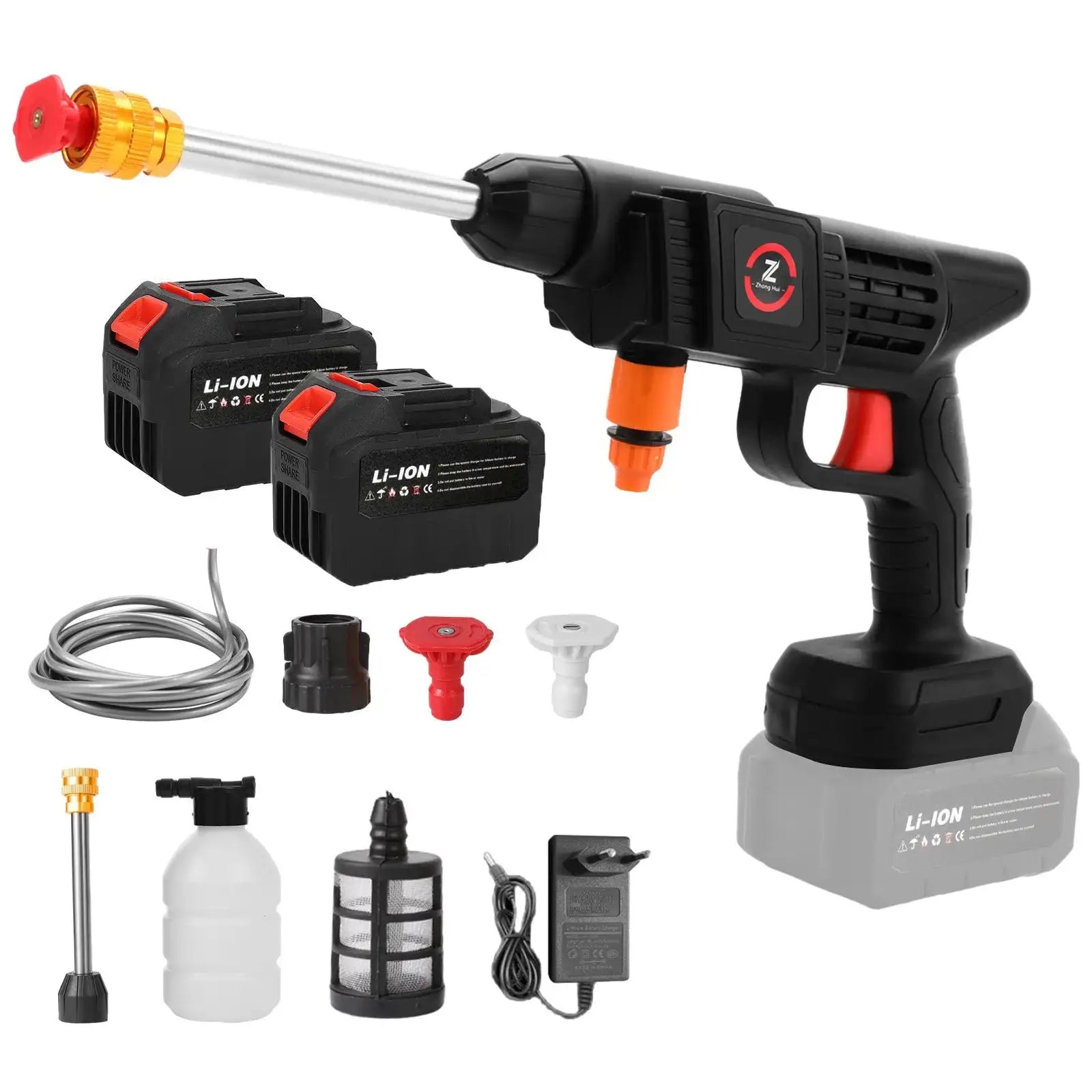 Cordless 200W 50 Bar High Pressure Spray Gun Makita 18V With 2X15Cell Battery / Poland / Electric