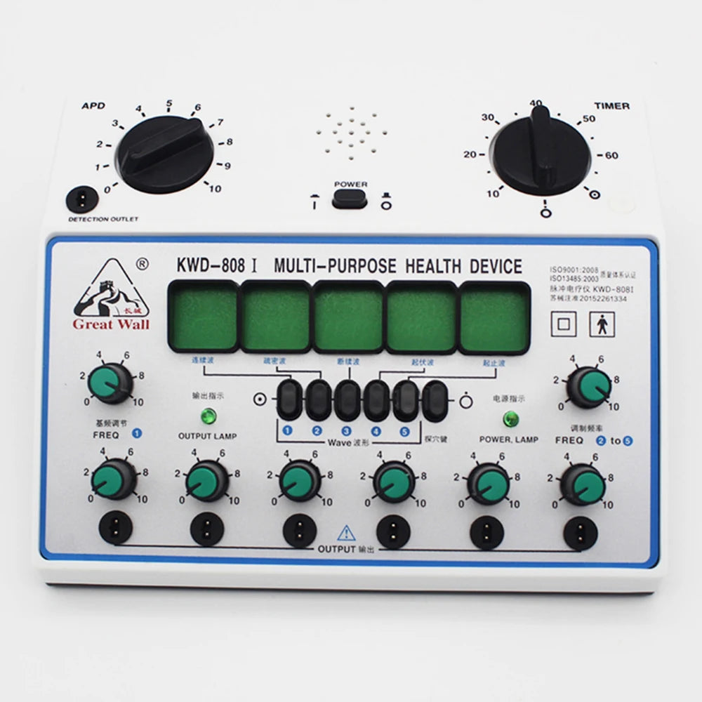 VamsLuna 50Hz Acupuncture Stimulator &ndash; Six Channel Massager