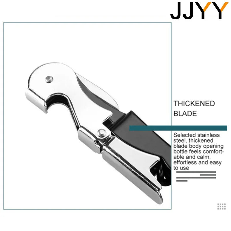 Creative Stainless Steel Wine and Beer Bottle Opener with ABS Handle