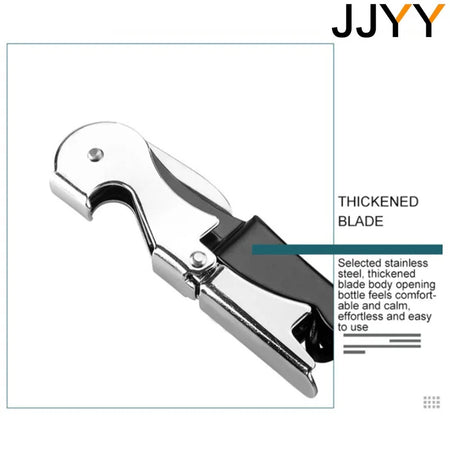 Creative Stainless Steel Wine and Beer Bottle Opener with ABS Handle