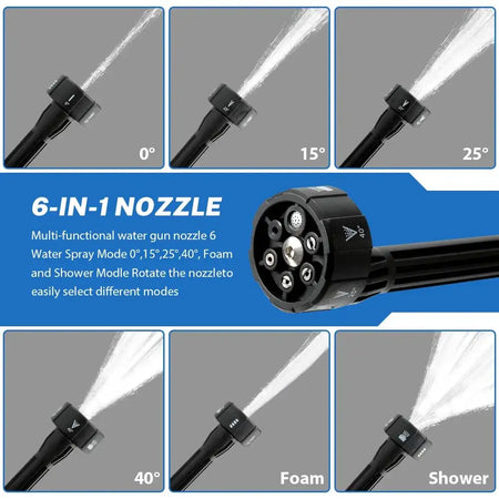 Cordless 200 Bar High Pressure Washer Car Wash Gun 3500W