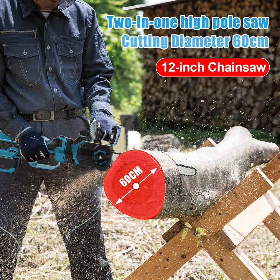 Bezuhlíková teleskopická reťazová píla s dĺžkou 12 palcov pre Makita 18V