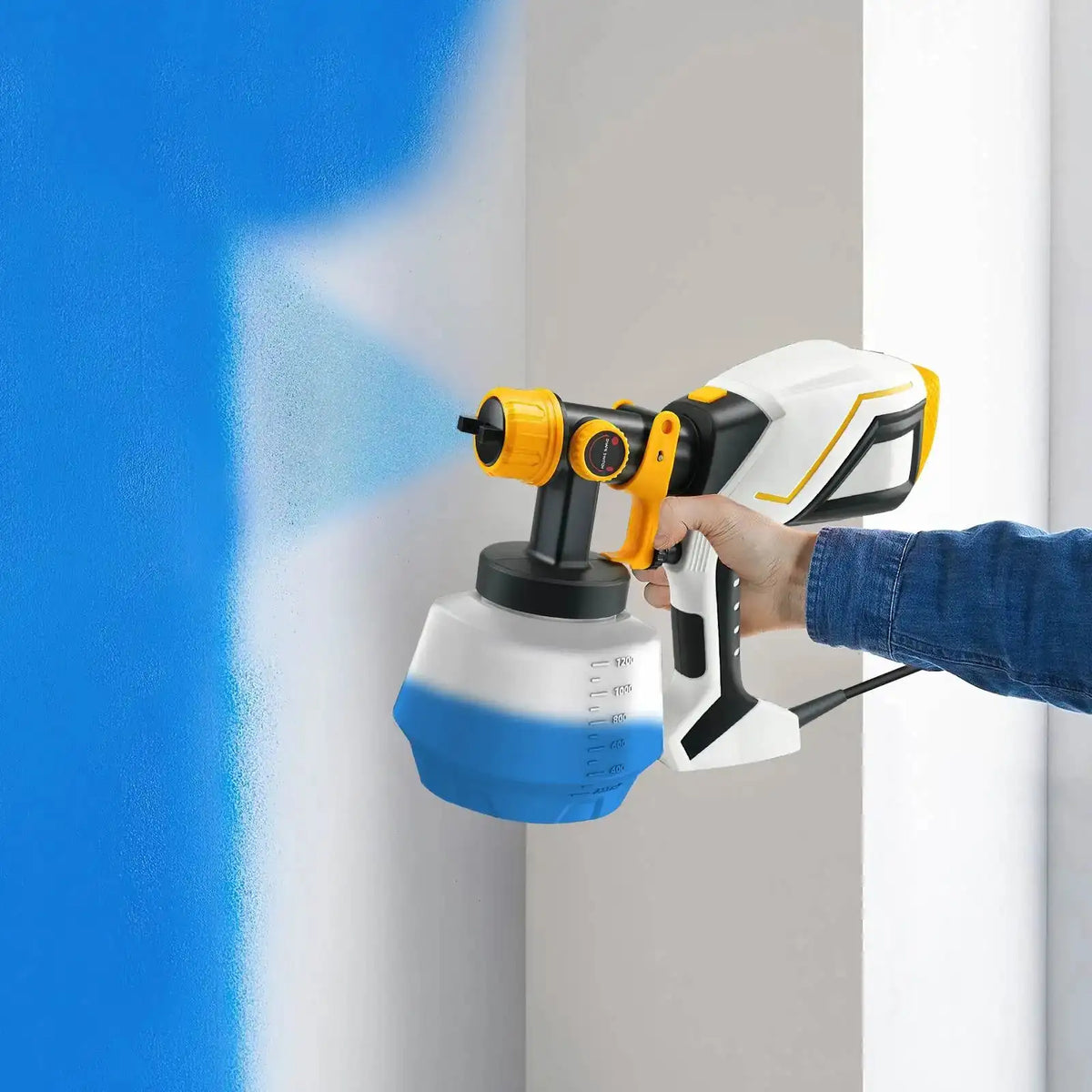 1000W Electric Paint Sprayer 1200ml Three Spray Modes DIY