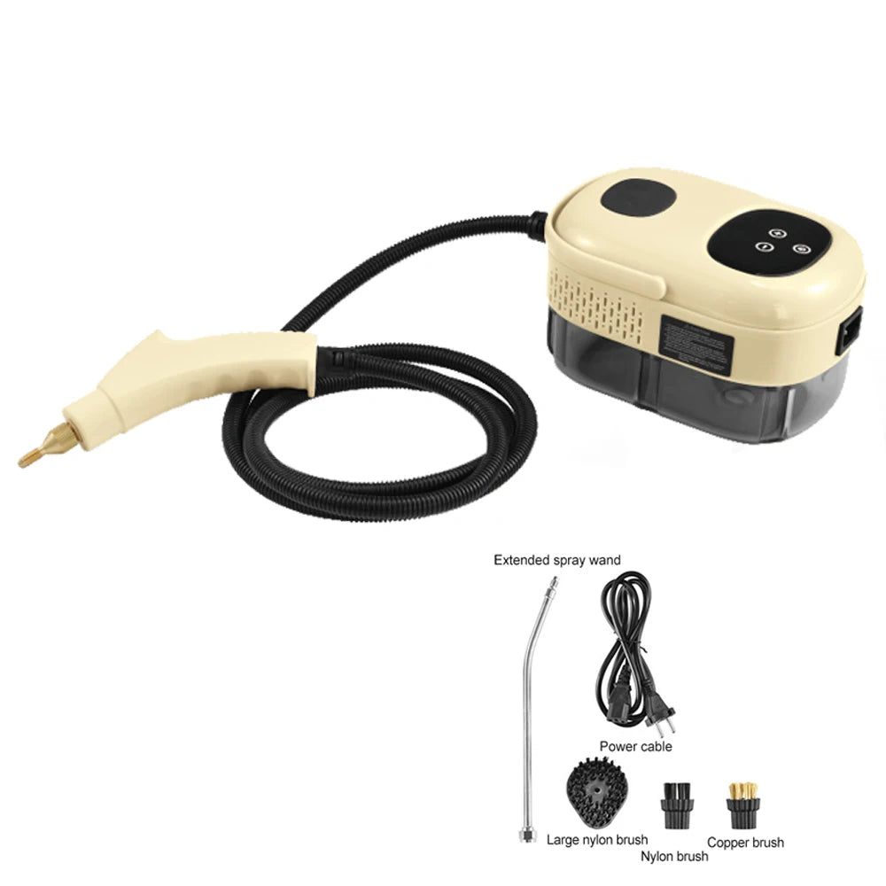 2500W High-Pressure Intelligent Steam Cleaner for Home &amp; Car Yellow / 110 V