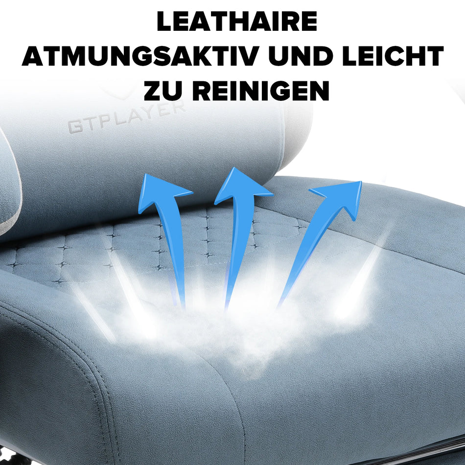 GTPLAYER Ergonomic Gaming Chair With Pocket Springs Armrests