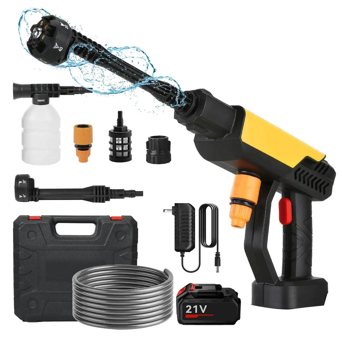 3500W Cordless High Pressure Washer &ndash; Makita 18V Compatible Set-1 Battery / Battery Powered / Poland