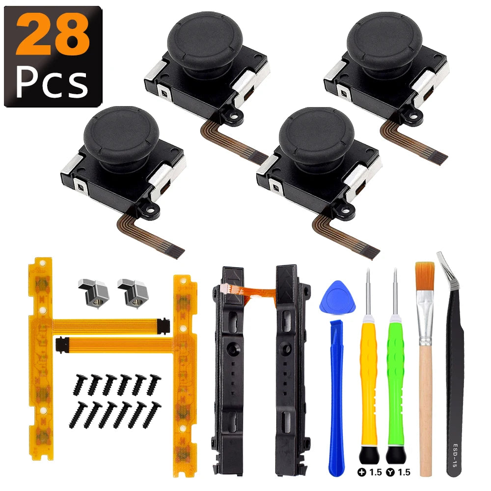 25-in-1 Joycon Joystick Replacement Kit for Nintendo Switch - Ultimate Repair Solution d