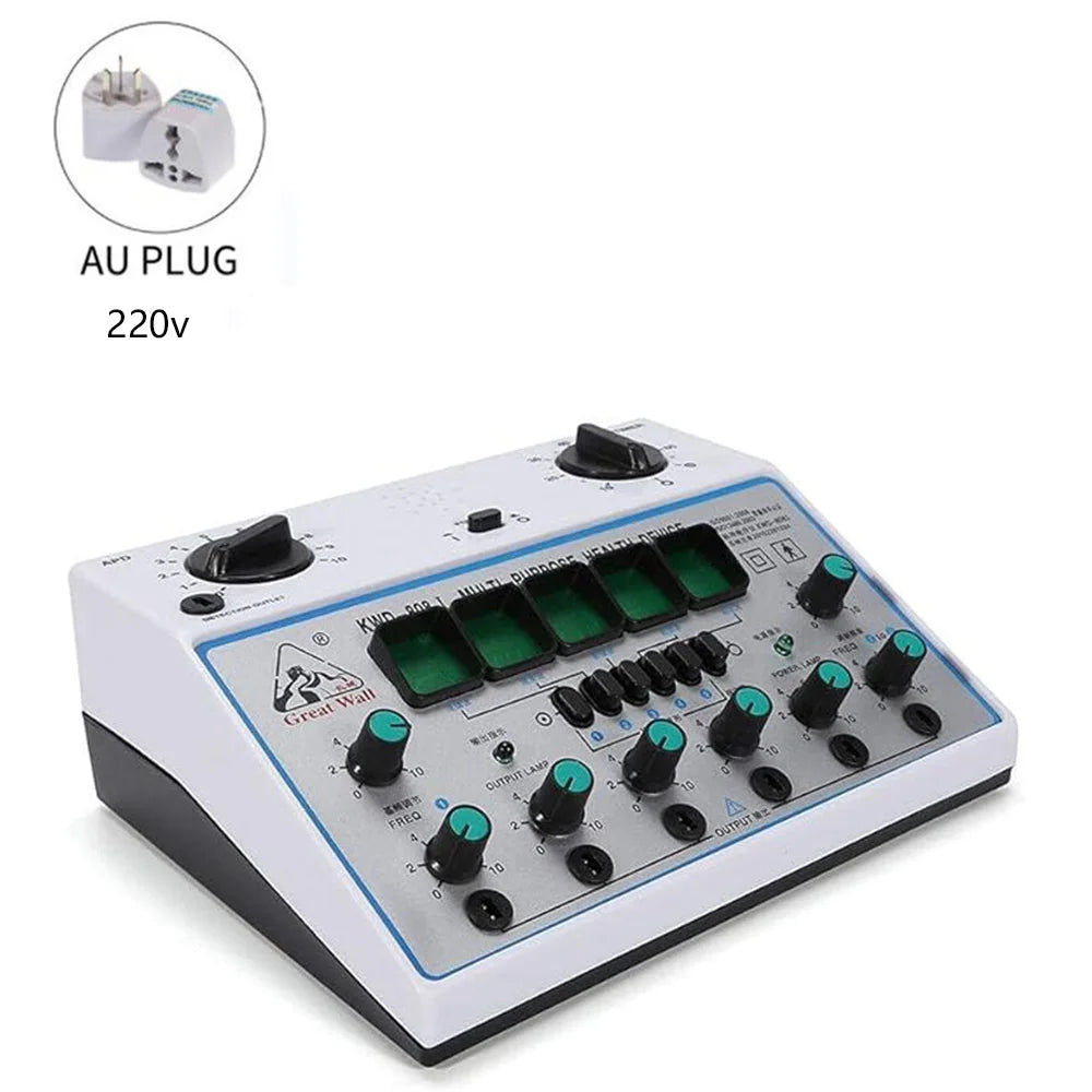 VamsLuna 50Hz Acupuncture Stimulator &ndash; Six Channel Massager 220 AU PLUG