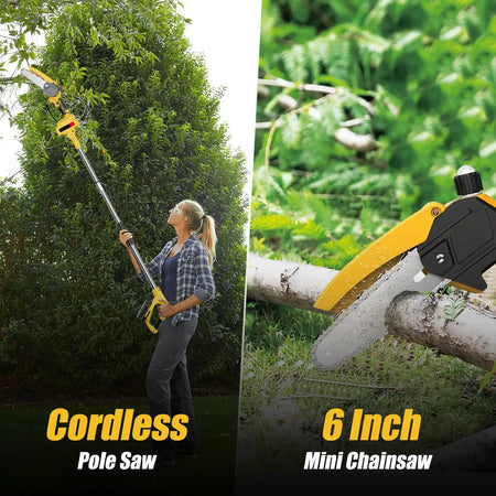 Telescoping Pole Electric Chainsaw for Makita 18V Battery