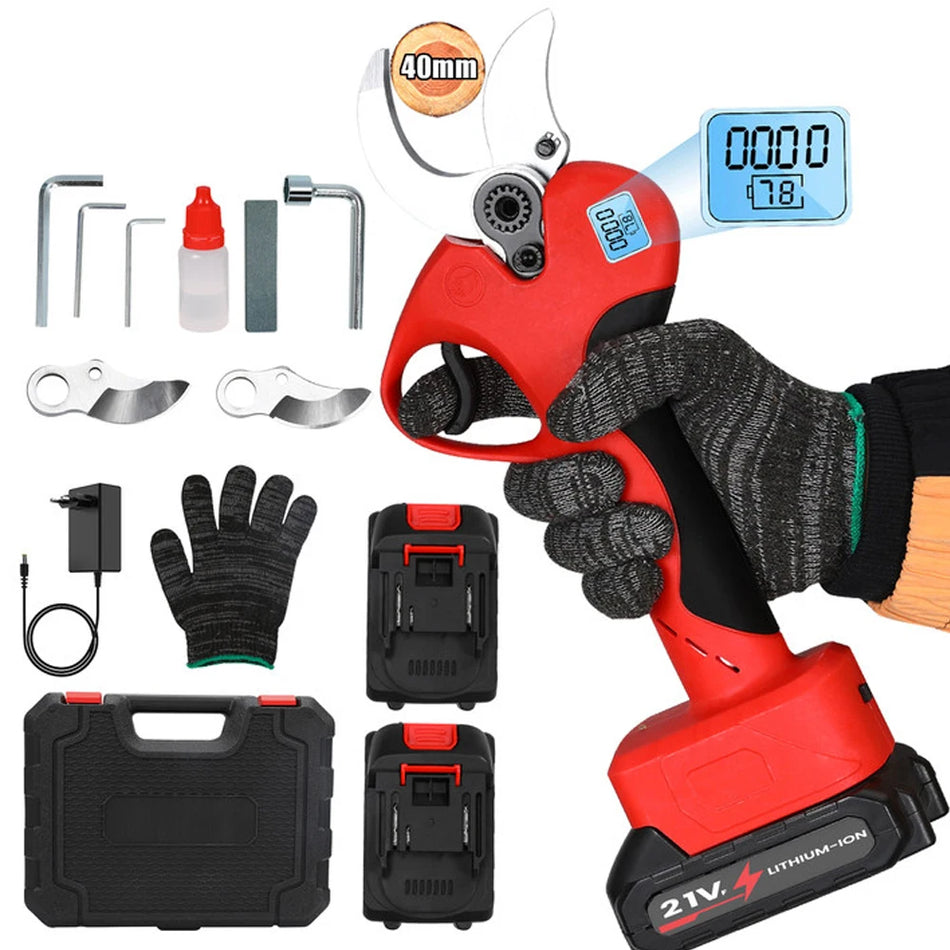Sécateur Elétrico de Fio 40mm Com Ecrã 2 Baterias 3.0Ah