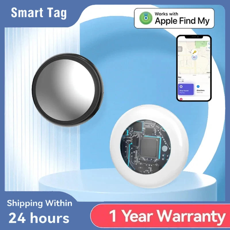 Rastreador GPS Bluetooth Inteligente Para Apple Find My Con Recordatorio Antipérdida y Localizador Certificado MFi