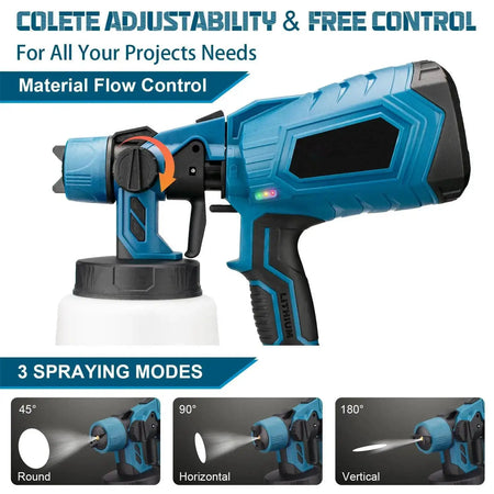 Cordless HVLP Paint Sprayer 1000ml For Makita 18V Battery