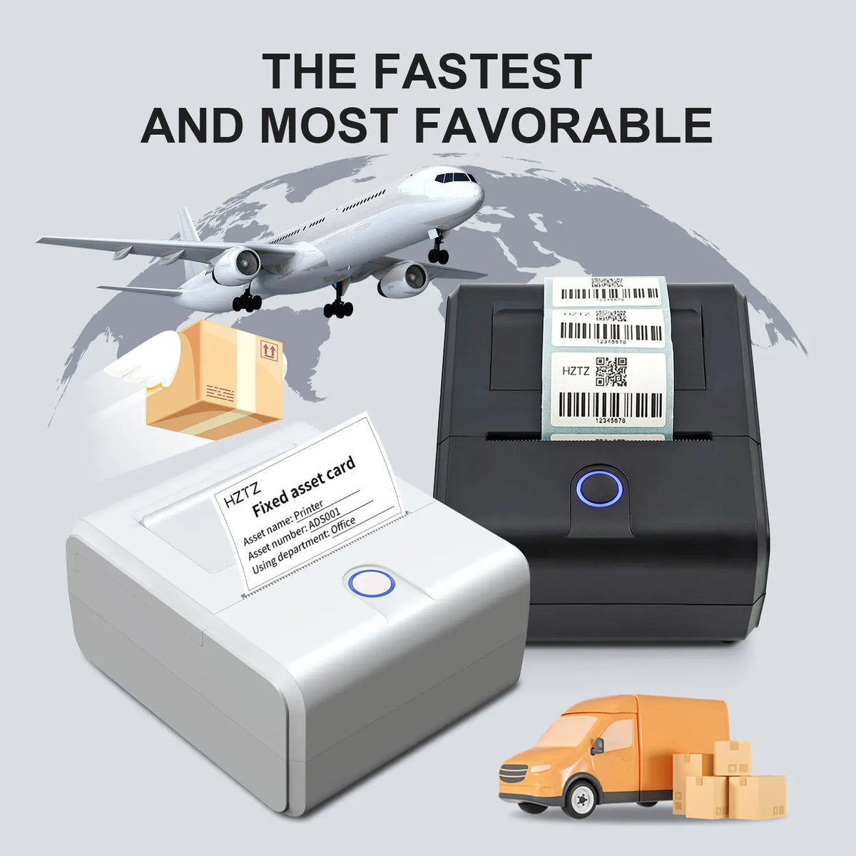 Portable Thermal Wireless Mini Label Printer &ndash; Bluetooth