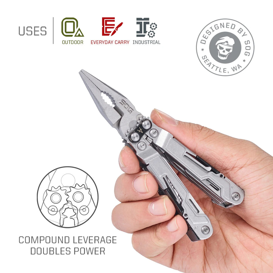 SOG PowerPint 18-in-1 Tactical MultiTool &ndash; Compact EDC Kit