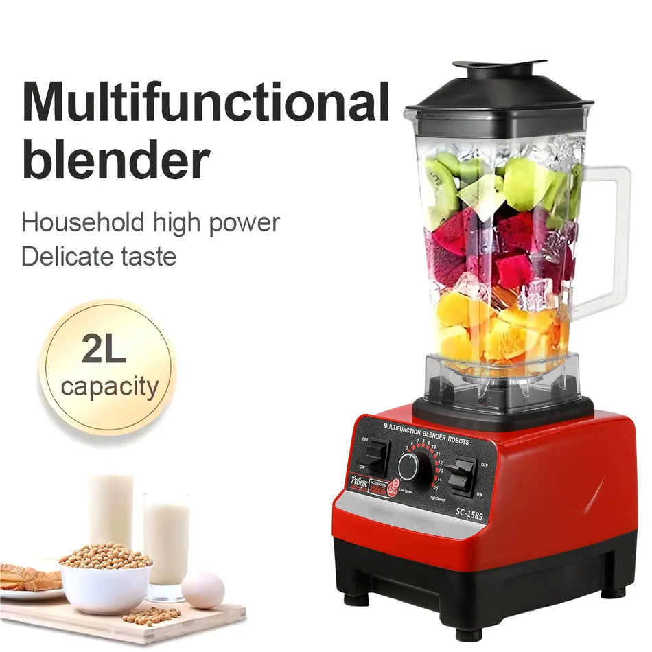 Licuadora de Alta Potencia de 2000W – Rendimiento Potente de 2000W
