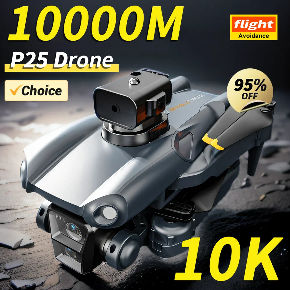 🟠 KBDFA P25 DRONE 4K 8K HD Κάμερα Αεροφωτογραφία κάμερας πτυσσόμενο RC Quadcopter Αποφυγή Mini UAV Toys