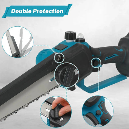 Brushless 8 Inch Electric Pruning Saw Chainsaw 18V Battery
