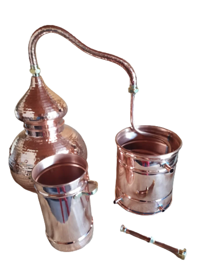 Alkimist 3L bakrov alembik destilator z montažo kolone