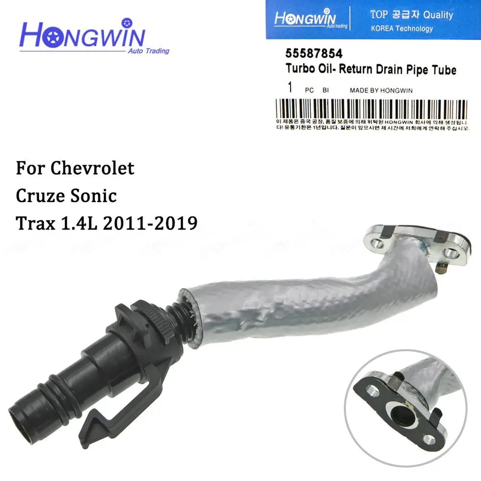 Turbo Oil Return Drain Hose For Chevy Cruze Sonic Trax Buick