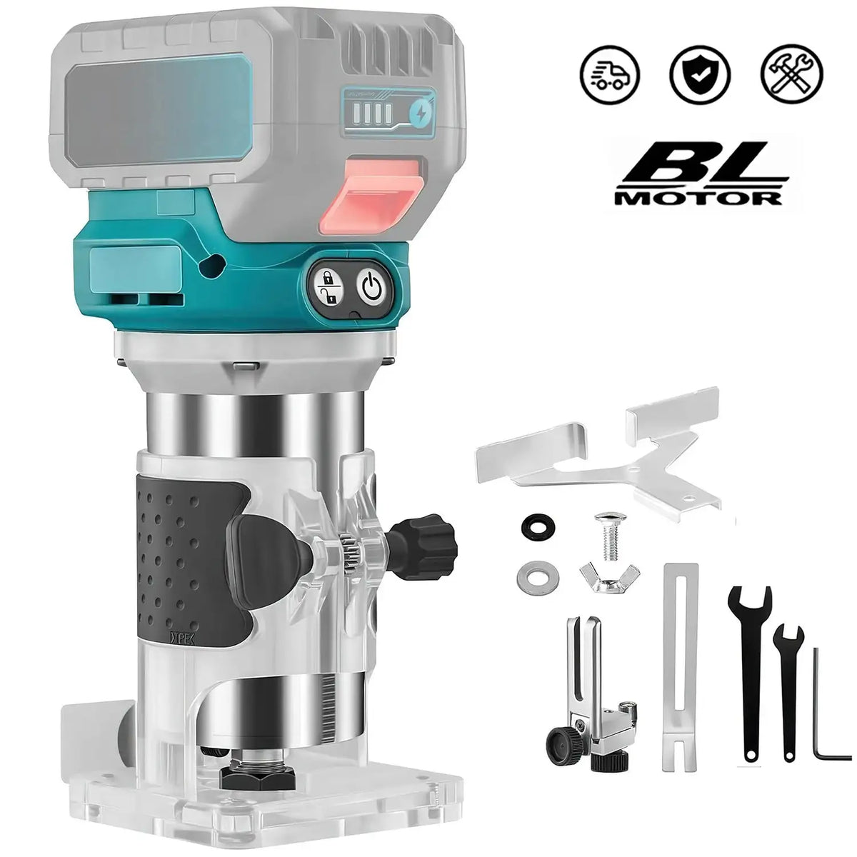 6 Speeds Brushless Cordless Wood Router For Makita 18V No Battery / spain