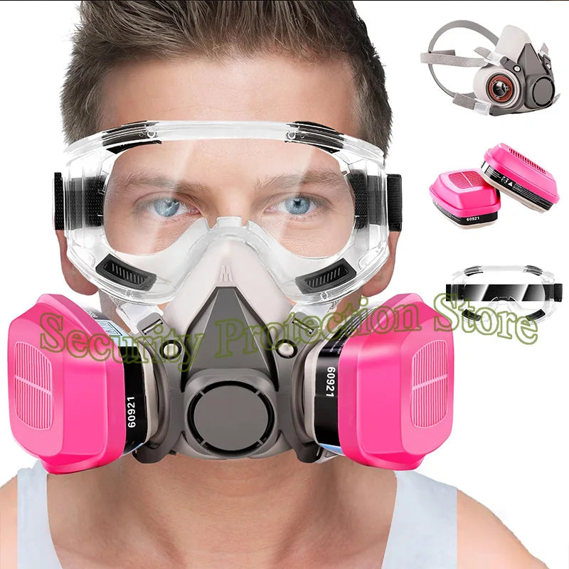 6800 Full Face Respirator Gas Mask &ndash; Exceptional Protection with Comfortable Fit 6200-60921-4in1