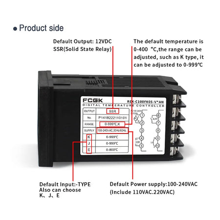 REX-C100 PID Temperature Controller &ndash; Accurate 400 Degree Control
