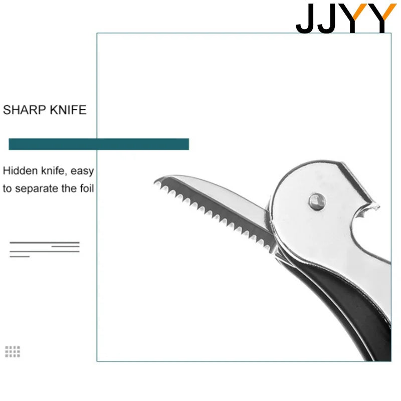 Creative Stainless Steel Wine and Beer Bottle Opener with ABS Handle