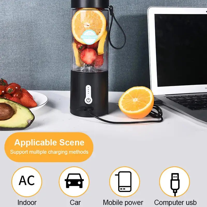 530ml Portable USB Rechargeable Blender for Smoothies