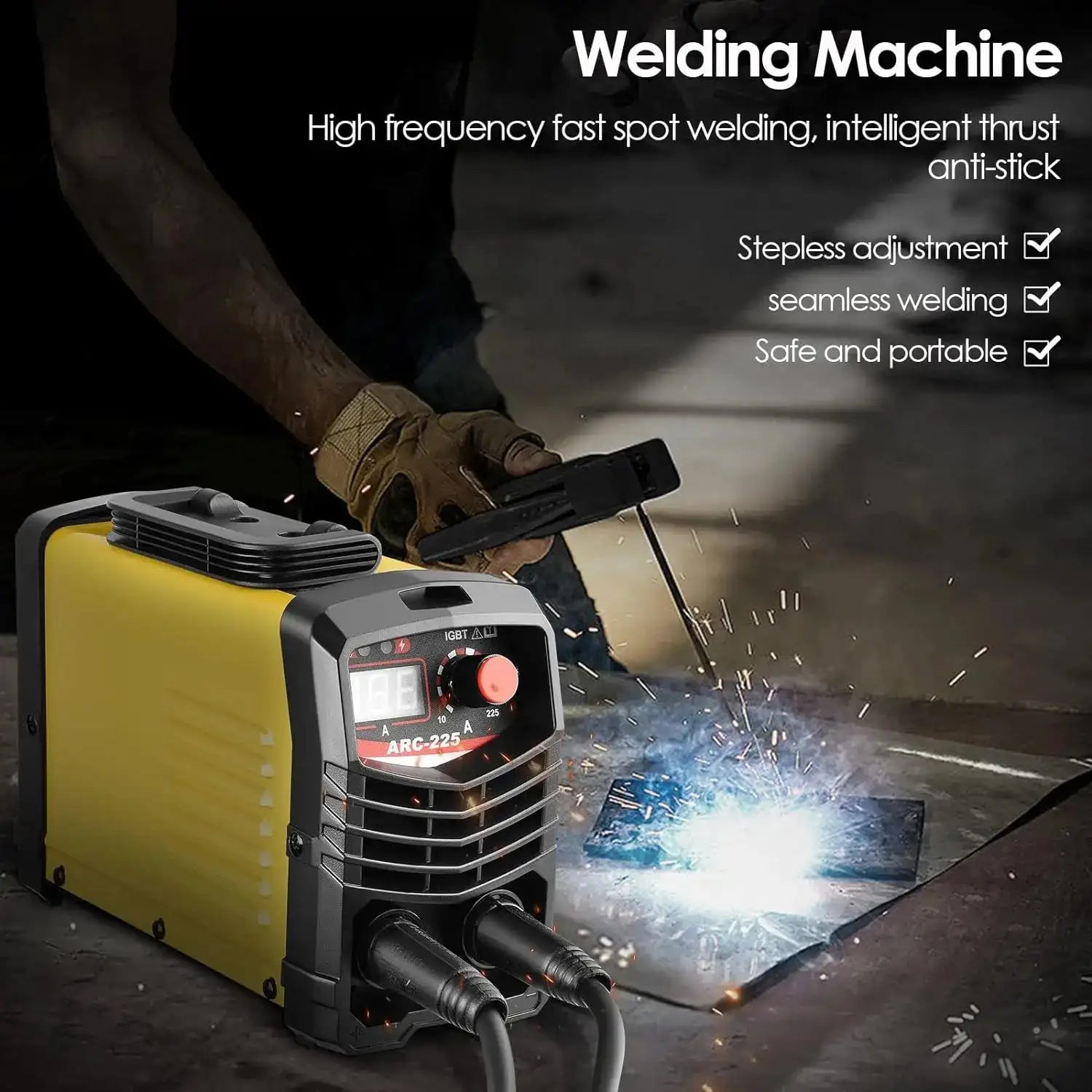 3500W 225A Welding Machine All Copper Transformer Bivoltage Pass Transformer Inverter DC 220V Welder Equipment