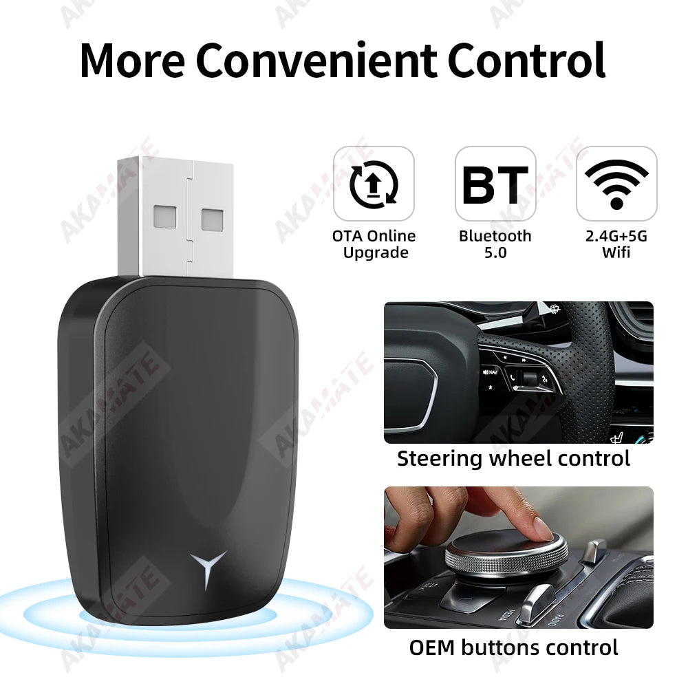 2in1 Wireless CarPlay Android Auto Adapter &ndash; Wireless Key