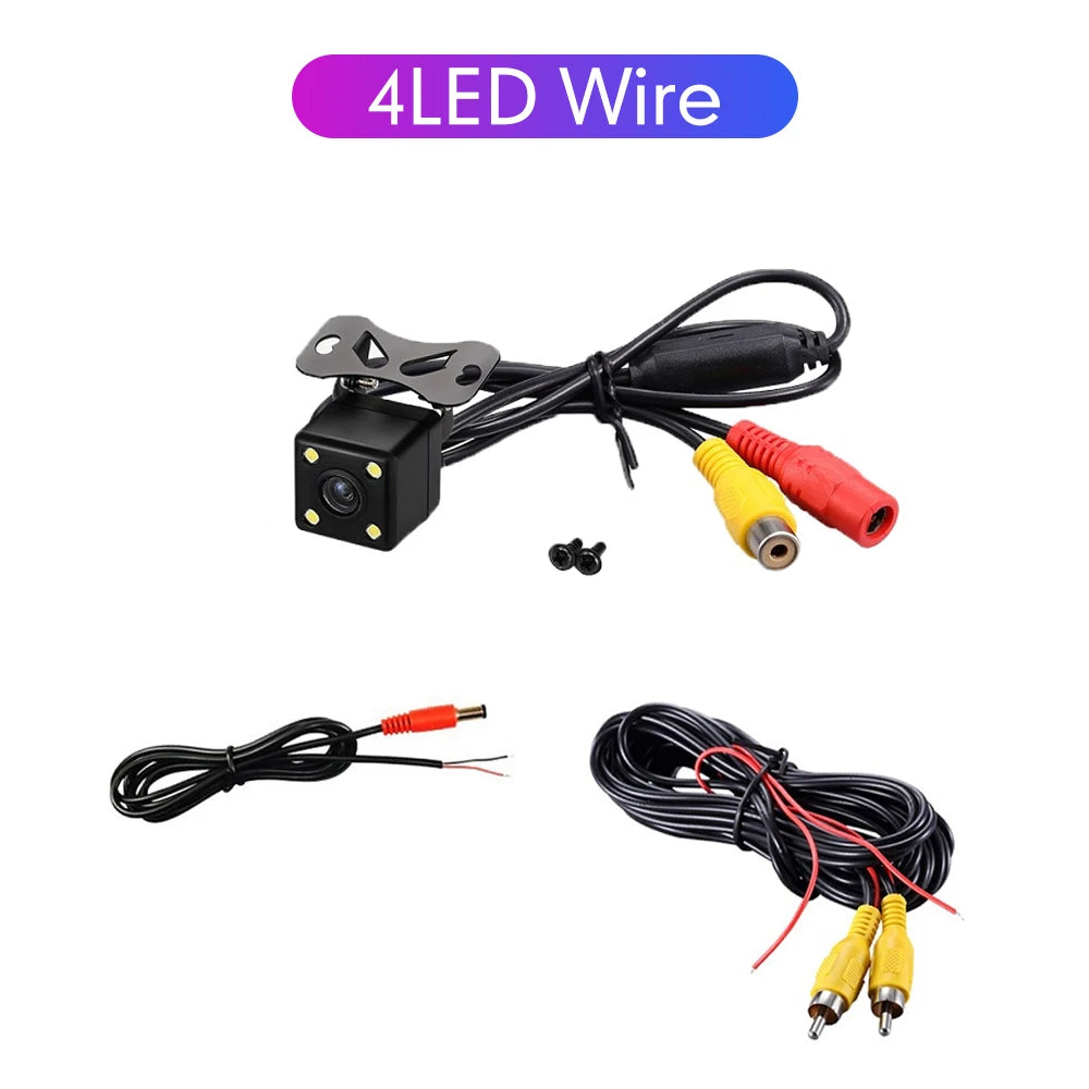 Universal Car Rear View Camera 4LED Wire