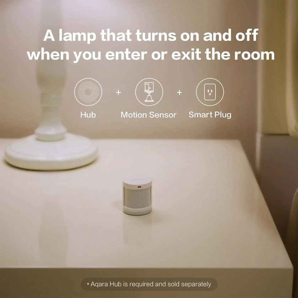 Aqara Wireless Motion Sensor For Smart Home, ZigBee HomeKit Compatible by InterCyprus Trading Ltd