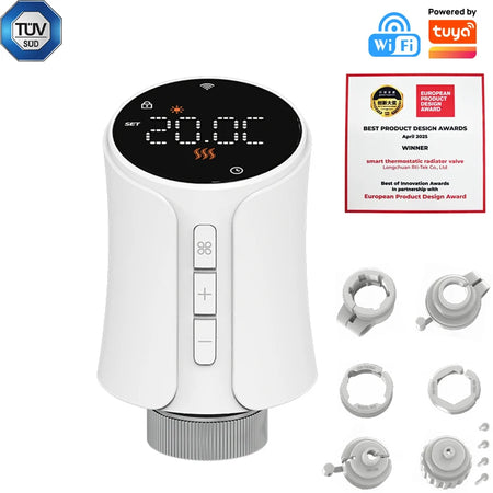 Tuya WiFi Zigbee TRV Radiator Actuator &ndash; Voice Assistant WiFi