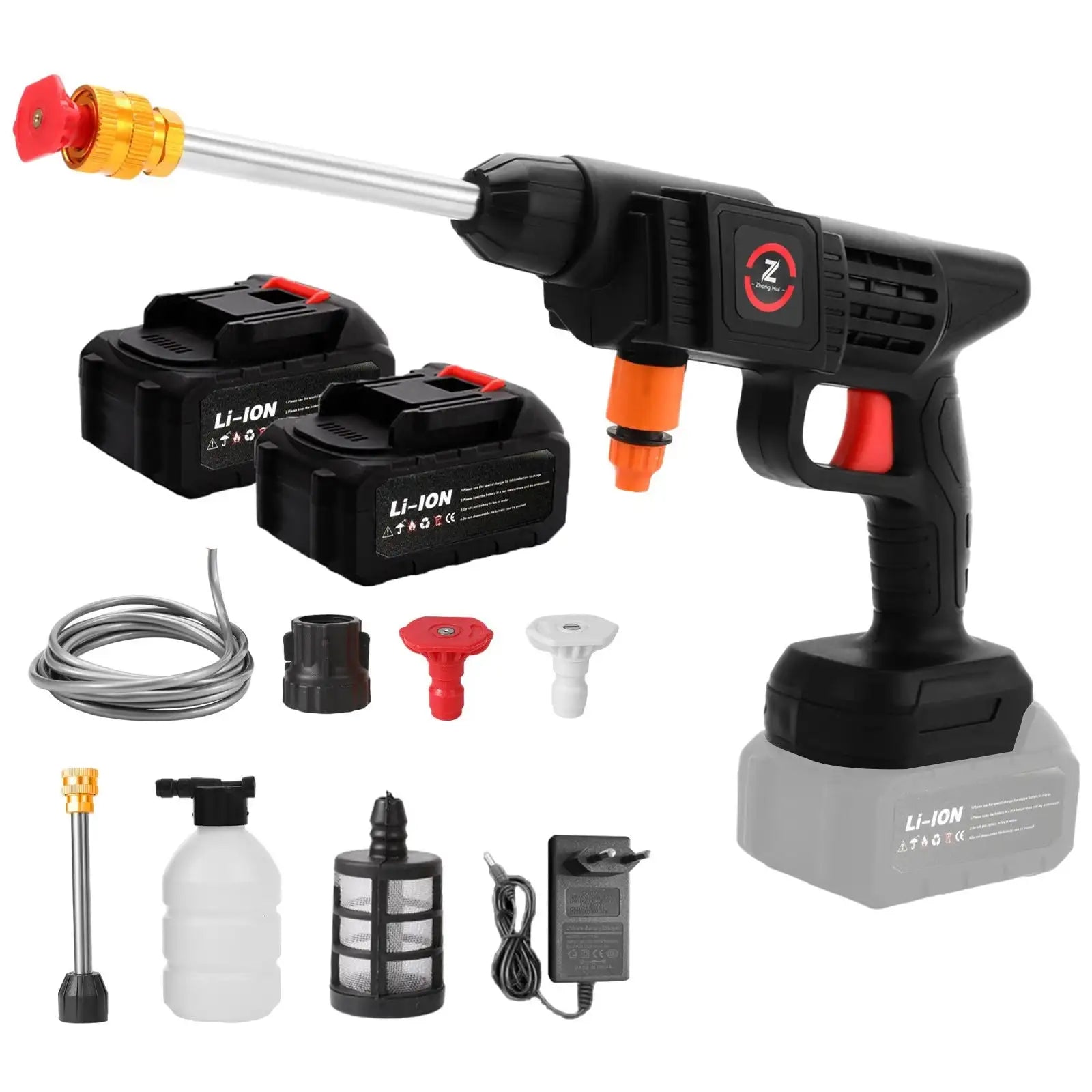 Cordless 200W 50 Bar High Pressure Spray Gun Makita 18V With 2X10Cell Battery / Poland / Electric