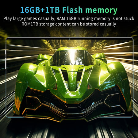 Global Version 2025 Tablet - 16GB RAM 1TB Massive Storage
