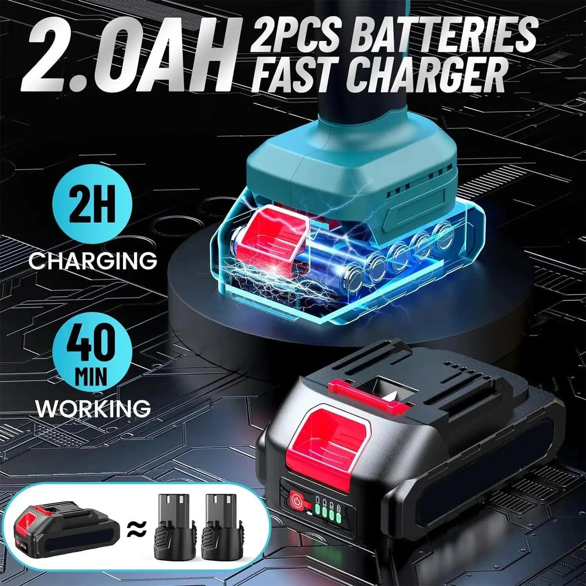 Cordless Car Polisher 6 Speed Wireless Waxer Makita 18V