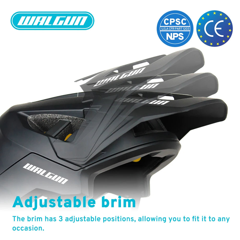 Walgun MH-1 MTB Half Helmet for Cycling, PC Shell with EPS and D3O Saf, 8 Vents