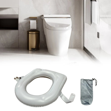 PVC Inflatable Toilet Seat Cushion - Travel Comfort Plus