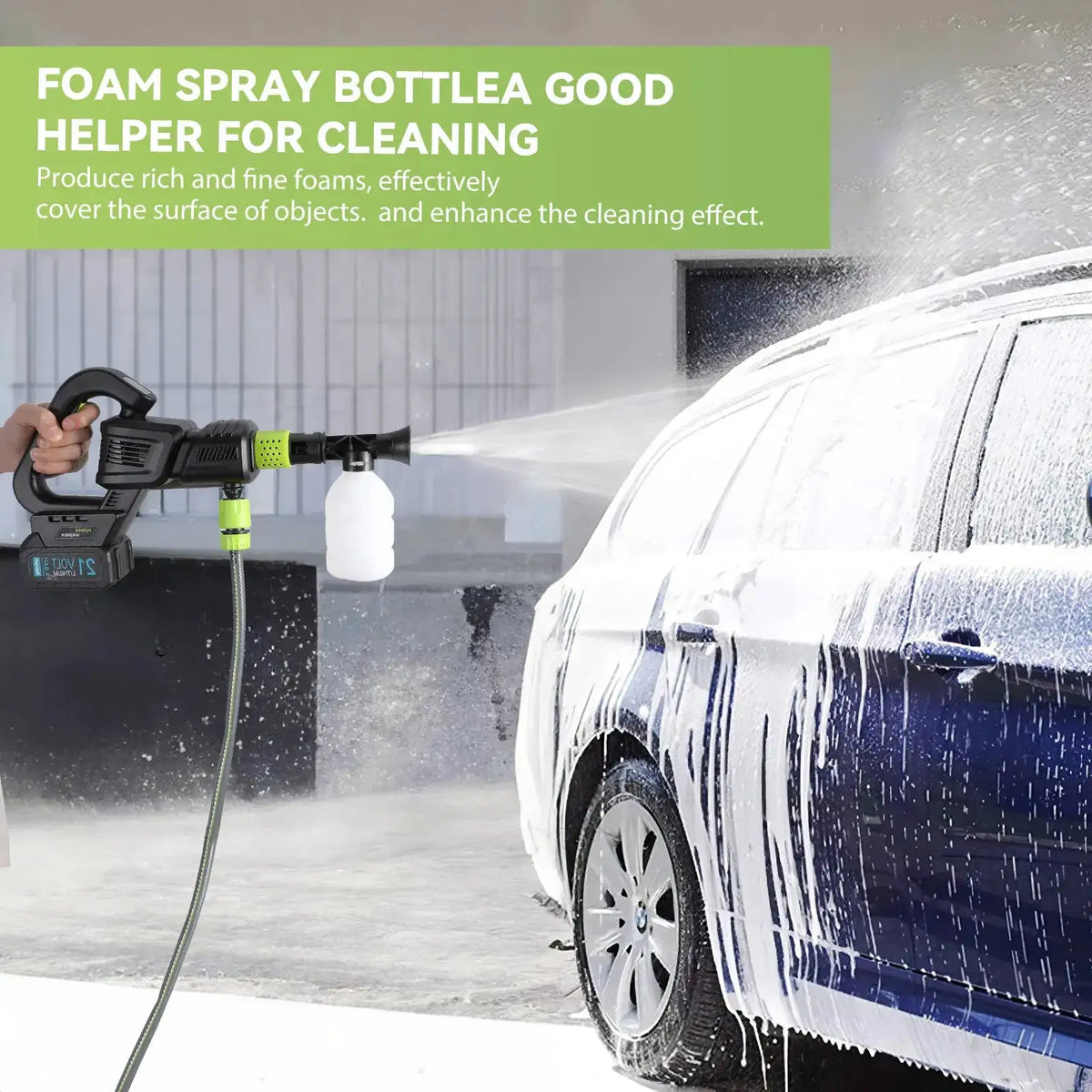 Cordless 3000W High Pressure Washer 200 Bar Digital Display