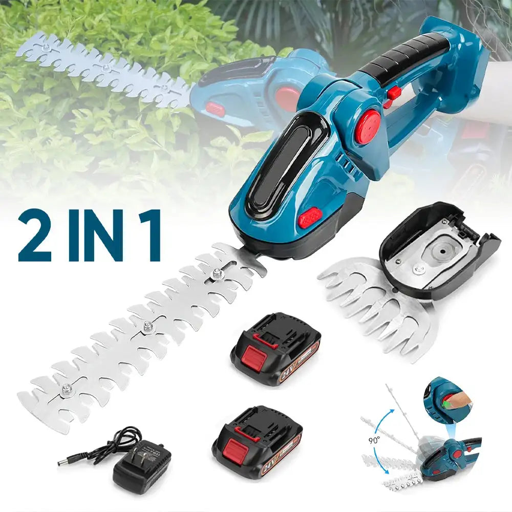 2 In 1 Cordless Hedge Trimmer And Pruning Shear 18V Makita With 2 &times;Battery / Poland