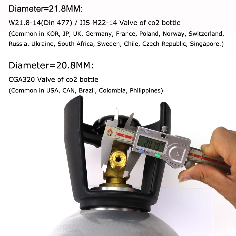 Soda Maker External CO2 Tank Adapter Kit &ndash; Quick Disconnect