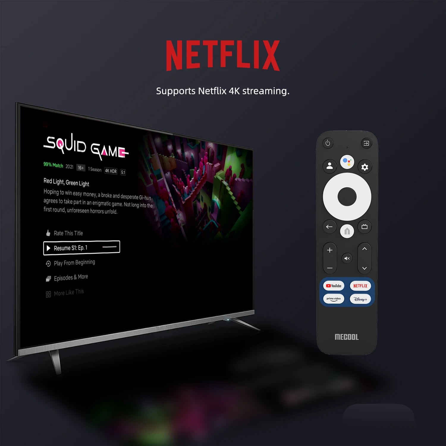 MECOOL KM7 PLUS &ndash; 4K HDR Android TV Box with Google TV