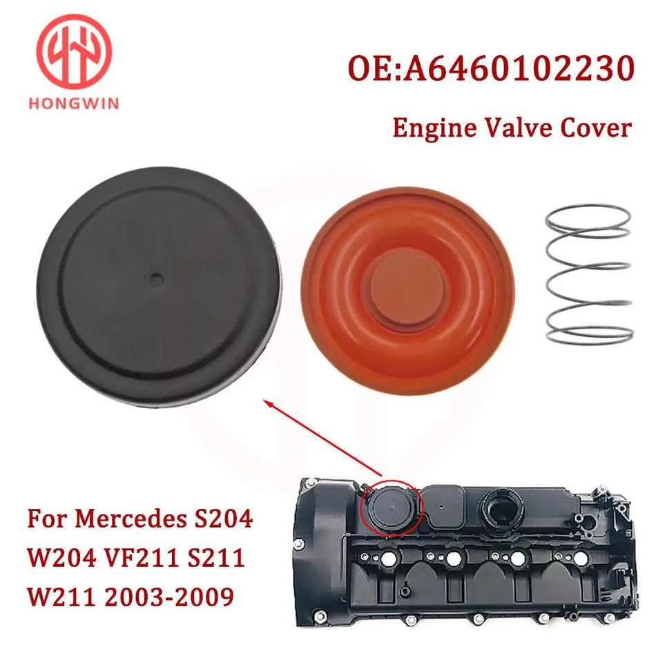 PCV Valve Cover Repair Kit With Membrane for Mercedes-Benz W211 W204 S211 S204