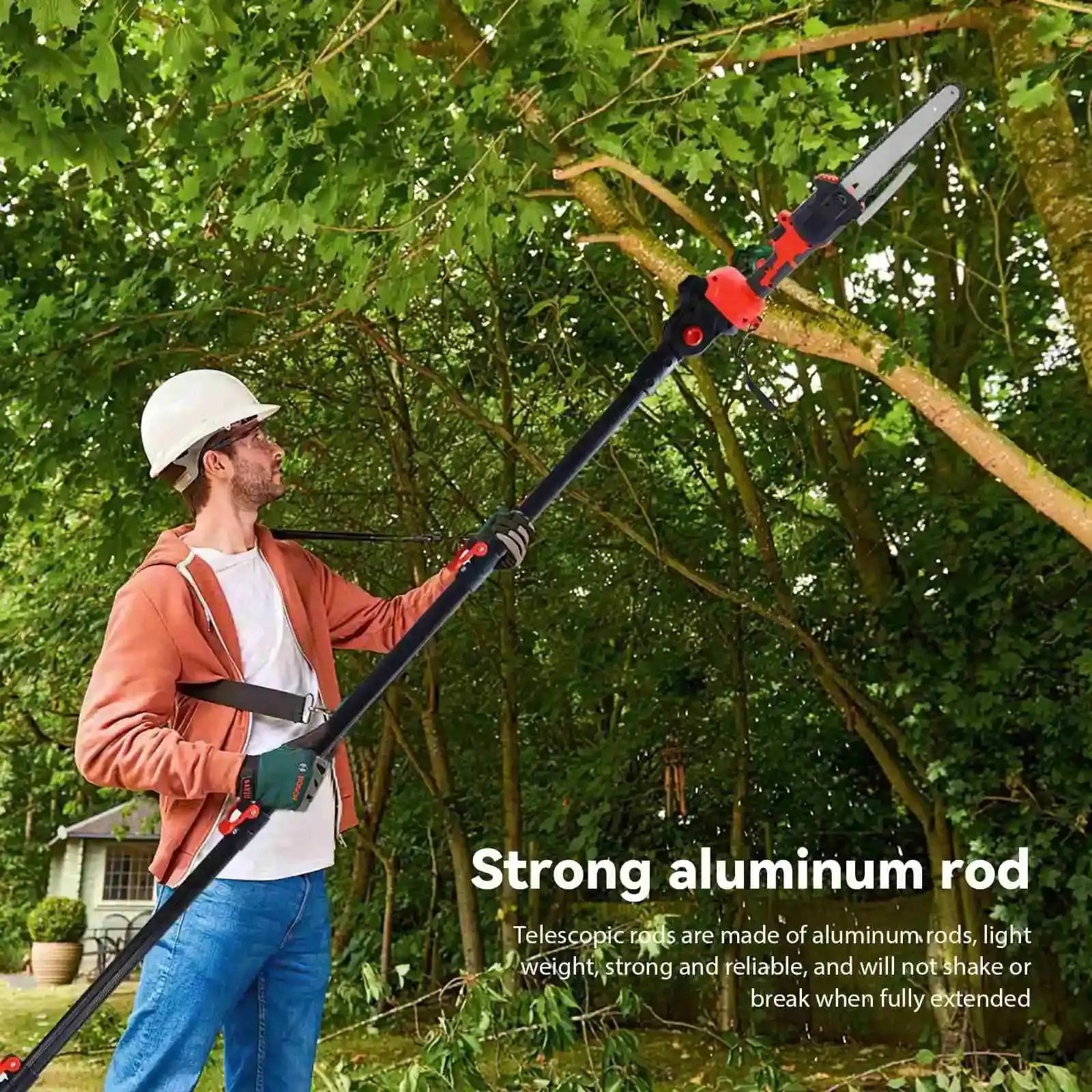 8 Inch Brushless Telescoping Pole Saw Cordless Pruning 18V