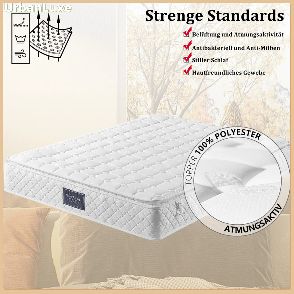 UrbanLuxe 160x200cm 7 Zone Cold Foam Mattress Pocket Spring